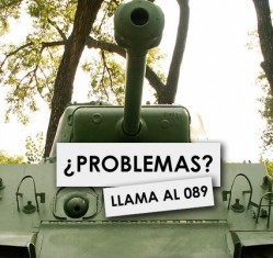Un teléfono gratuito permitirá a los españoles llamar a los tanques