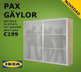 Ikea presenta un nuevo armario con seis gays de capacidad