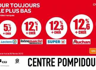 El Centro Pompidou expone las mejores ofertas de Carrefour