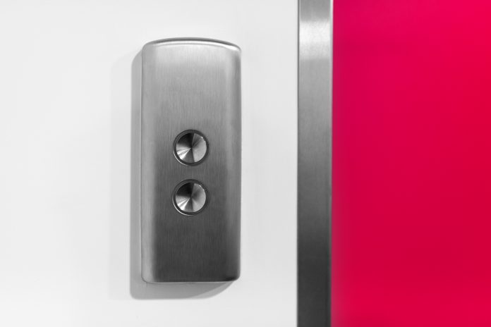 Metal elevator Button
