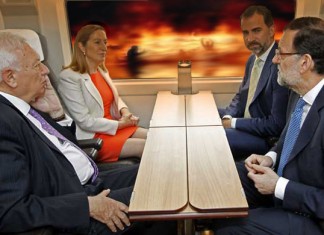 Rajoy y el príncipe inauguran la línea de alta velocidad hacia el Infierno