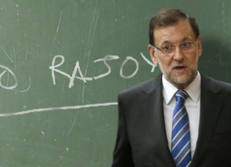 Mariano Rajoy apunta su nombre en la pizarra el primer día tras la vuelta de las vacaciones