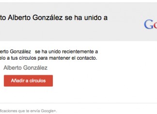 Google anuncia que tu contacto Alberto González se ha unido a Google+