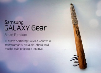 El nuevo Samsung Galaxy es un palo de madera con clavos oxidados en la punta