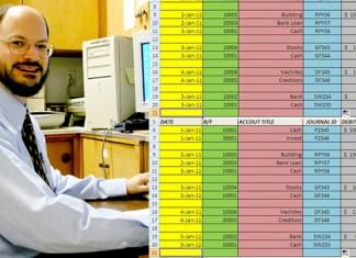 En un arrebato de alegría, un contable usa alegres colores en sus celdas de Excel