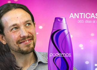 Pablo Iglesias se lava la coleta con champú anticasta