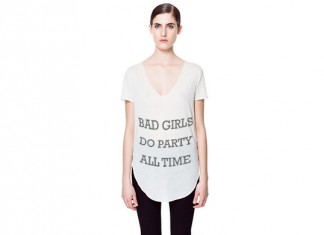 Una camiseta de Zara informa a España de que «bad girls do party all time»