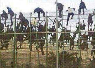Cientos de inmigrantes intentan saltar la valla de Melilla para no perderse la proclamación de Felipe VI