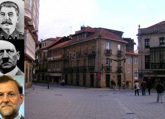 Rajoy, Hitler y Stalin, nombrados personas «non gratas» en Pontevedra