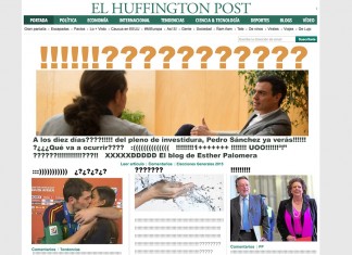 Los últimos 15 titulares del Huffington Post son sólo signos de interrogación, flechas y caras