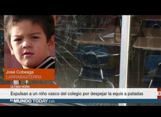 Expulsan a un niño vasco del colegio por despejar la equis a patadas
