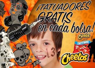 Cheetos sustituye las calcomanías y empieza a regalar tatuadores en sus bolsas para los niños más atrevidos