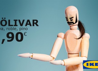 Ikea responde a Podemos vendiendo una figura de madera de Pablo Iglesias