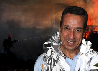 Logra escapar de un incendio pero se le queda el rostro de Eduardo Zaplana