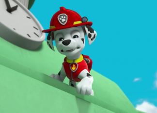 Abandonan a Marshall, de la Patrulla Canina, en una gasolinera