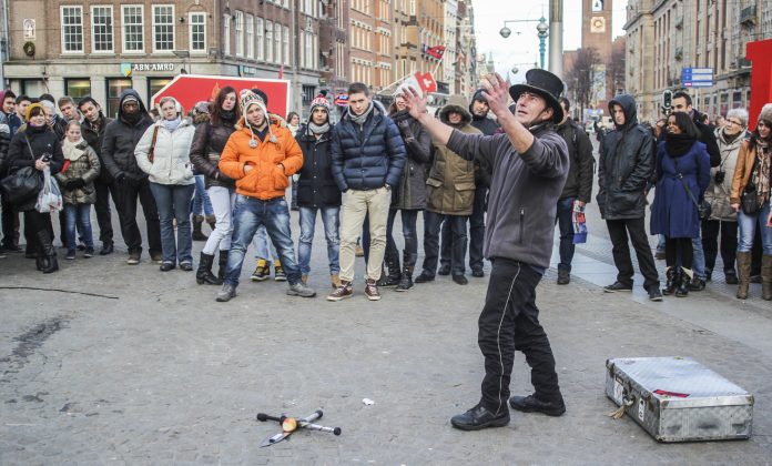 Amsterdam Square Street Performer