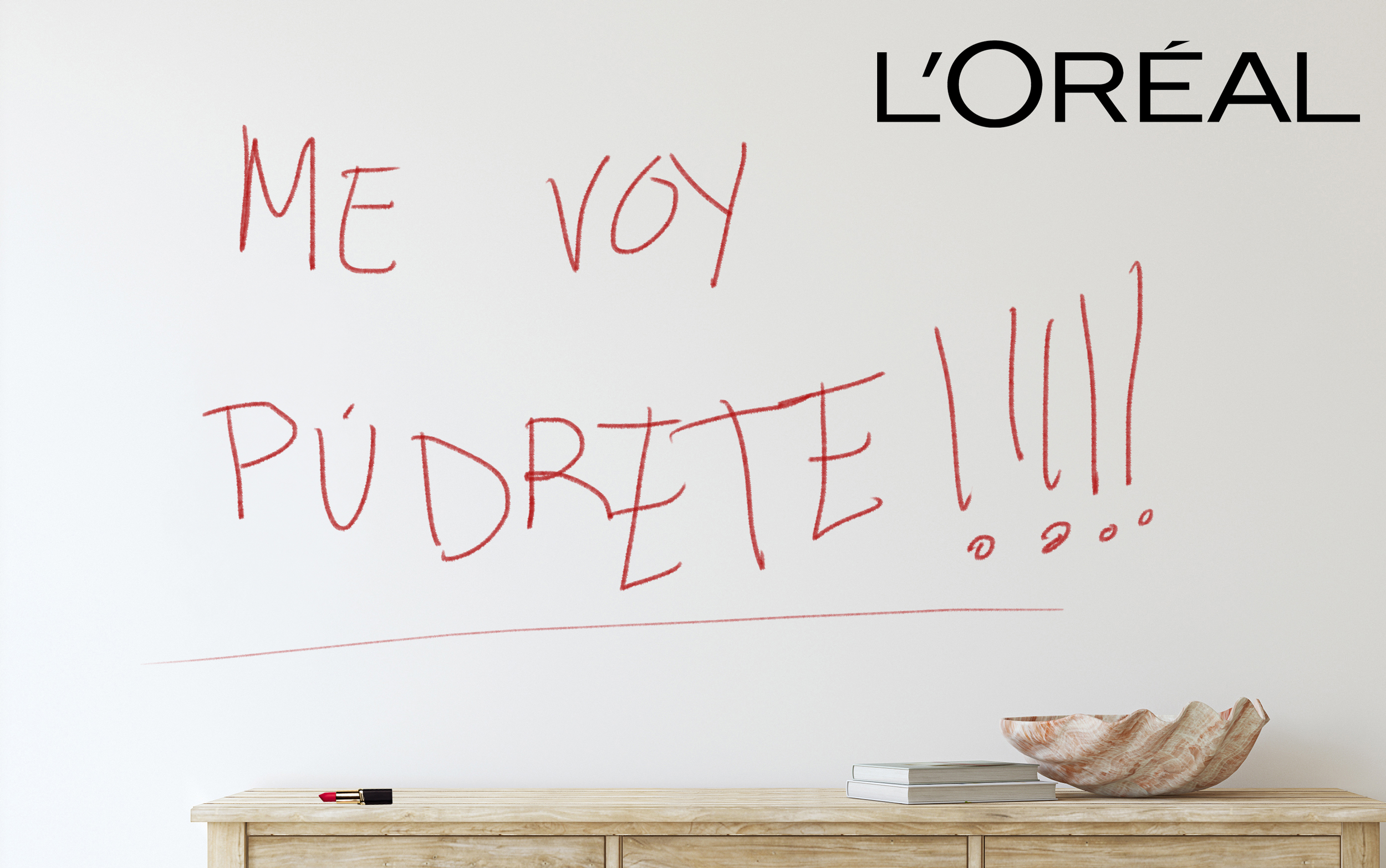 L Oreal Vende Unos Pintalabios Pensados Especificamente Para Escribir Me Voy Pudrete En La Pared Del Recibidor Cuando Dejes A Tu Pareja El Mundo Today