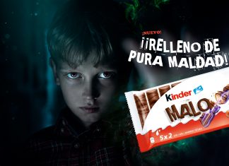 Tras años de desarrollo, Kinder presenta finalmente el Kinder Malo, una chocolatina rellena de pura maldad