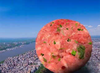 Si hicieras una albóndiga con la carne de todas las albóndigas que ha hecho tu abuela para comer podrías hacer una albóndiga de 1km de diámetro y 500.000 millones de toneladas