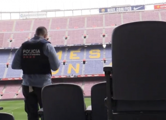 La seguridad del Camp Nou deja de mirar al público y empieza a vigilar a los futbolistas