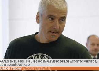 Varapalo en el PSOE: en un giro imprevisto de los acontecimientos, Txapote habría votado a Bildu