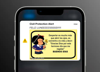 Protección Civil manda una alerta de “Buenos días y feliz lunes” a todos los españoles