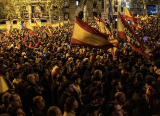 Sorprenden a la esposa de Puigdemont en una manifestación en contra de la amnistía