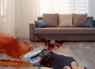 iRobot presenta su nuevo aspirador “Roomba Combo Euthanizer”, capaz de triturar a cualquier persona que encuentre en el suelo
