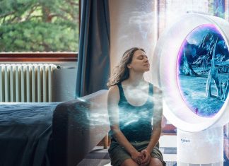 Dyson presenta un nuevo ventilador que ya no genera aire sino que es un portal cuántico a otros puntos del Universo donde se esté fresquito
