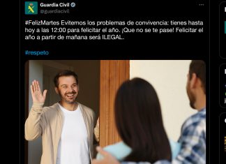 Hoy, siete de enero, último día para felicitar el año, según la Guardia Civil