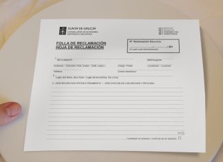 La hoja de reclamaciones, lo único vegano en un restaurante gallego