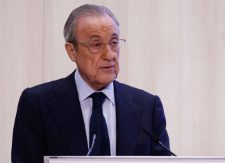 Florentino Pérez acusa al Barça de genocidio blanco por haberle ganado la Liga, la Copa y la Supercopa