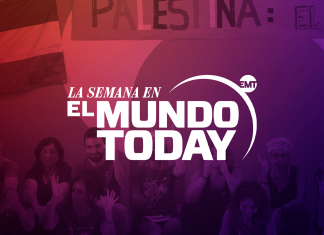 Los niños madrileños empiezan a esconder banderas palestinas en los crucifijos