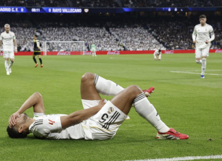 Alerta roja de la AEMET por fuertes precipitaciones de jugadores del Real Madrid en el área