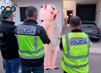 Estafa más de diez mil euros disfrazándose de cerdo con una ranura en el lomo